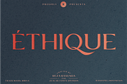 ETHIQUE, a Sans Serif Font by Bagerich Type Foundry (Thumbnail 1 of 8)