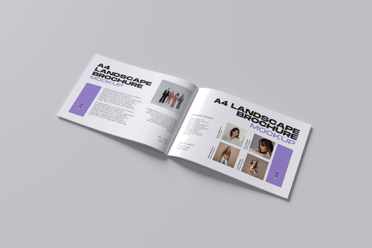A4 Landscape Mockup, a Books & Magazine Mockup by Twins_studio926 (Photo 3 of 5)