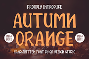 Autumn Orange, a Handwritten Font by QR Design Studio (Thumbnail 1 of 9)
