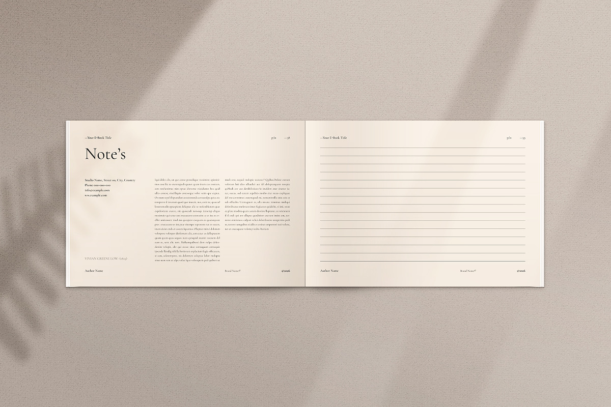 Digital E-Book Landscape Template, a Magazine Template by ArtisanaAura (Photo 13 of 18)