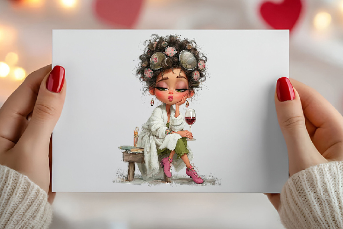 Whimsical Cute Girl Clipart Bundle, an Illustration by Canvas Craft (Photo 6 of 6)