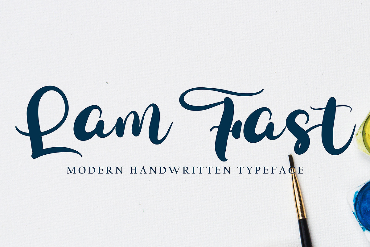 Lam Fast, a Handwritten Font by pineungtype (Photo 2 of 11)