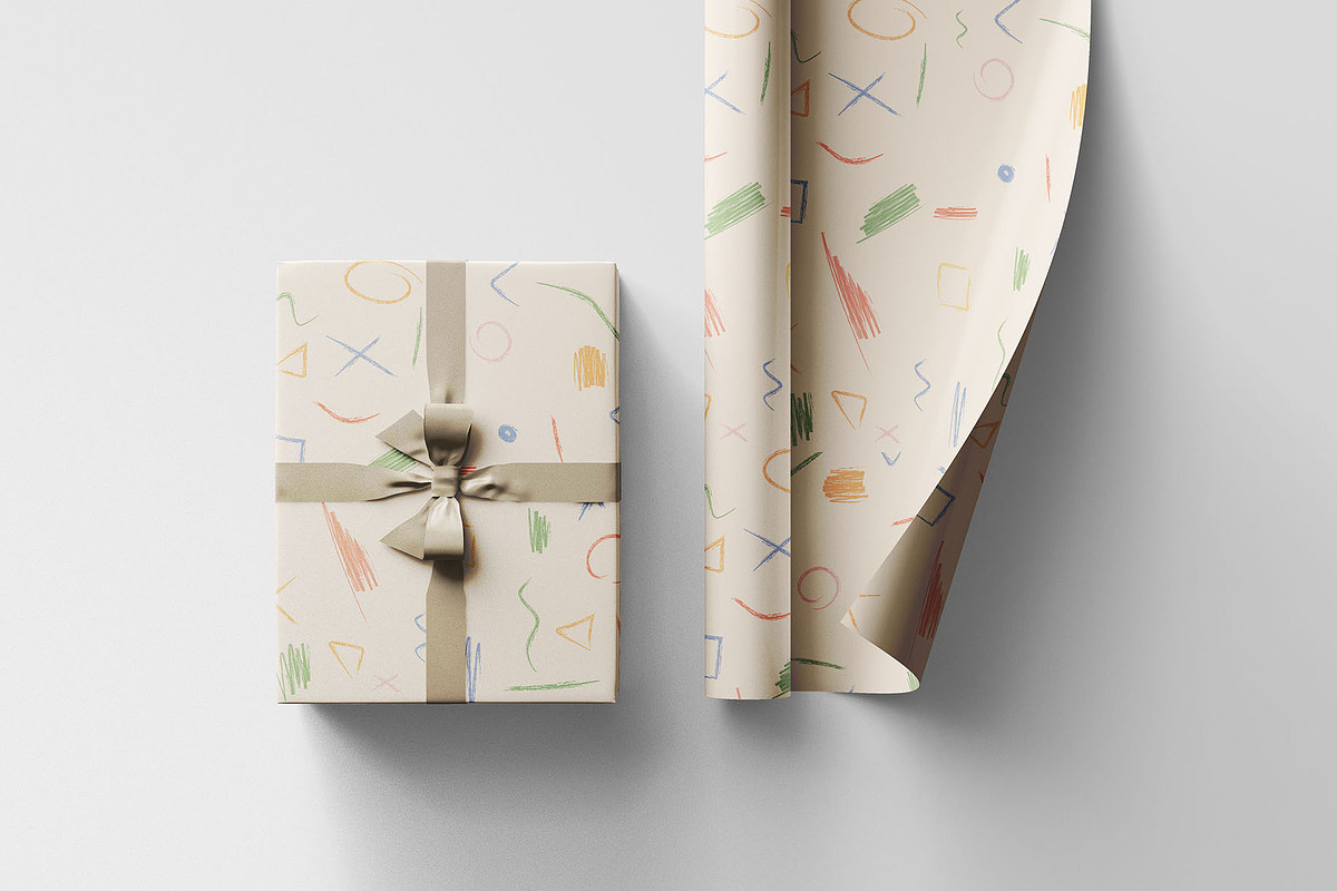 Wrapping Paper Mockup, a Packaging Mockup by Graphic Pear (Photo 1 of 8)