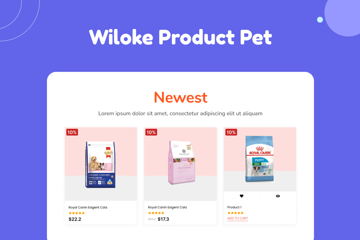 Wiloke Product Pet For Elementor, a WordPress Template by myshopkit (Photo 1 of 4)