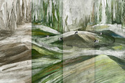 Countryside Hills & Cows Wallpaper, a Wallpaper Graphic by apollinariia_shop (Thumbnail 13 of 13)