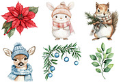 Christmas Woodland Animals Fairy, an Illustration by CitraGraphics (Thumbnail 3 of 5)