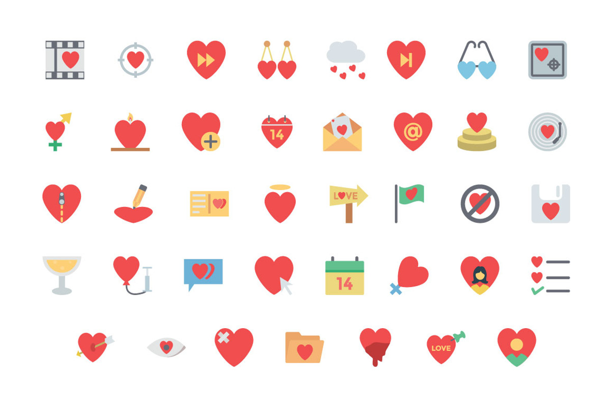 125+ Valentine Vector Icons, an Emoji Icon by Creative Stall (Photo 4 of 4)