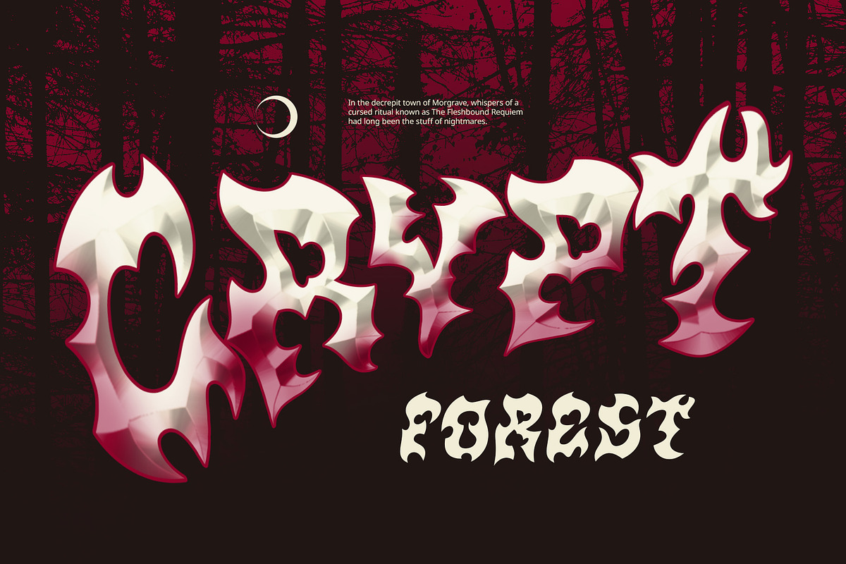 CS Ravemous – Black Metal Font, a Blackletter Font by Craft Supply Co. (Photo 7 of 8)