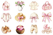 Watercolor Rustic Atelier Clipart, an Illustration by CitraGraphics (Thumbnail 4 of 5)