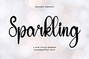 Sparkling, a Handwritten Font by InermediaSTUDIO (Thumbnail 1 of 7)