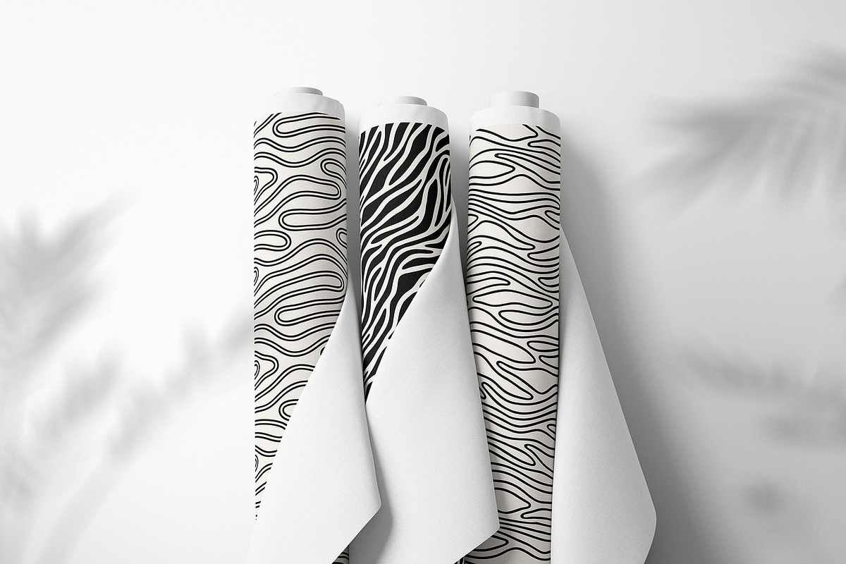 Smoothed Seamless Patterns Set, a Pattern Graphic by Curly_Pat (Photo 7 of 8)