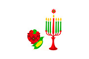 Kwanzaa Candle Holder Vector Set, an Object Graphic by Designs_River (Thumbnail 1 of 16)