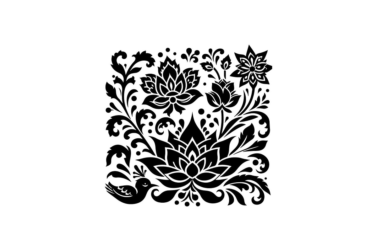 Floral Mandala Ornament Set, an Object Graphic by Gfx_Store (Photo 5 of 13)