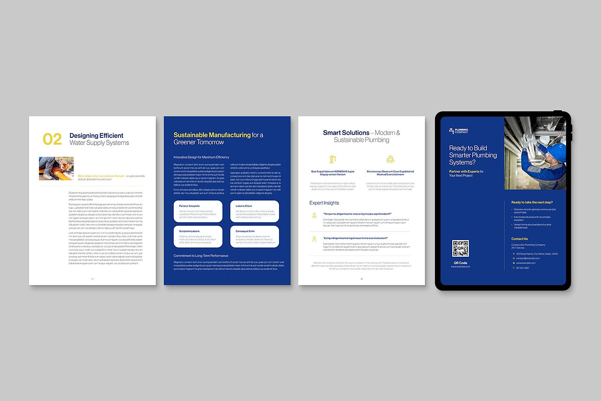 Digital Brochure & Report Template, a Brochure Template by BrandPacks (Photo 4 of 6)