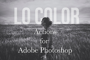 Lo Color Photoshop Matte Action Set