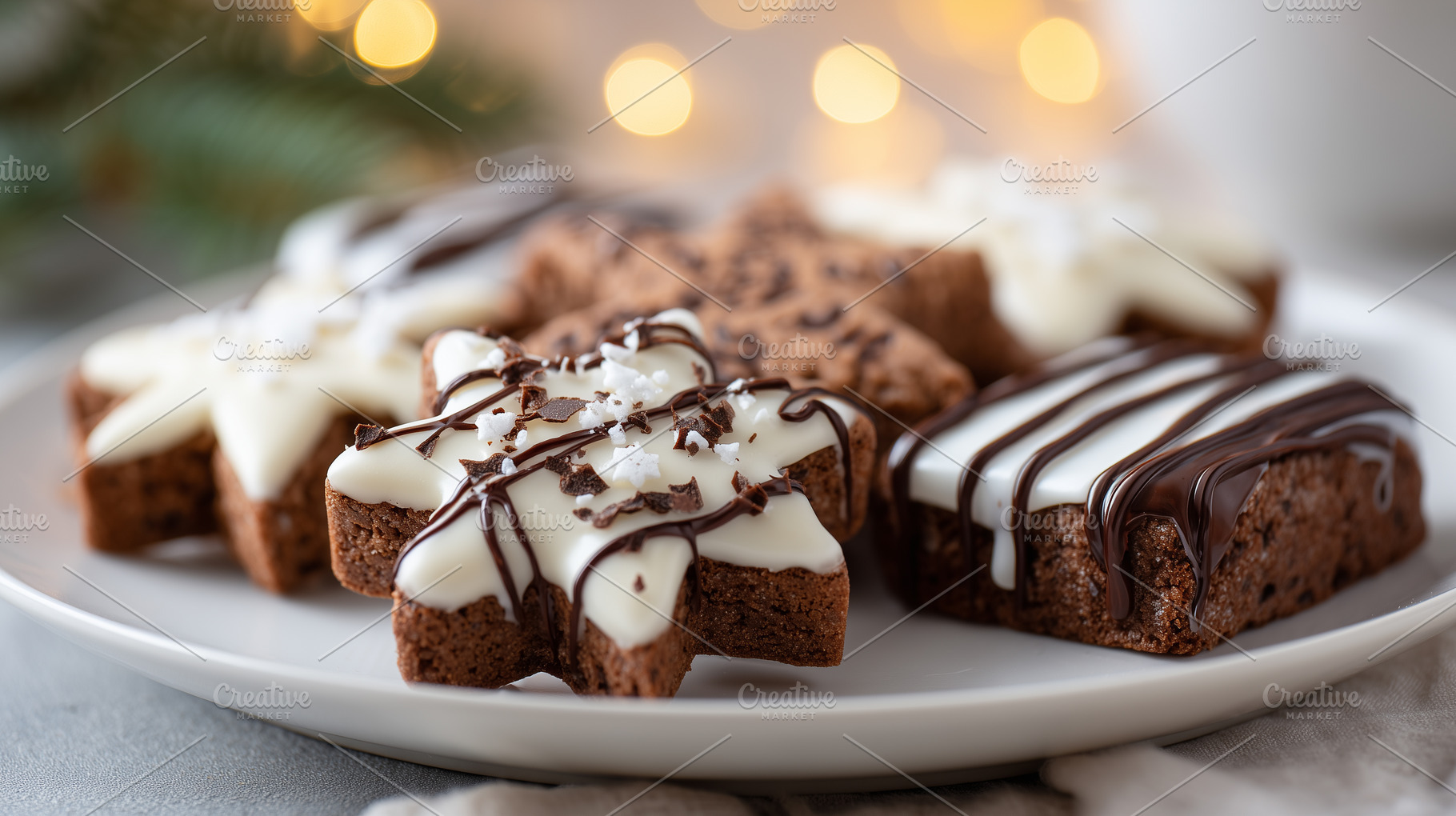 Festive Christmas cookies decorated, a Food & Drink Photo by MistyDay