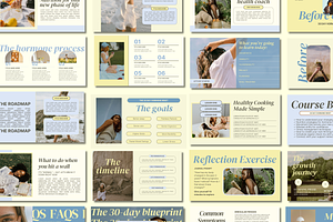Health Coach Slide Deck Template, a Presentation Template by Solana Creative Co.
