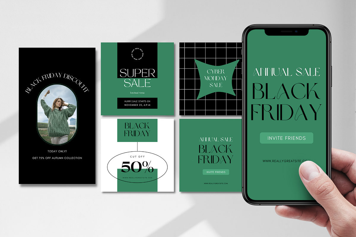 Black Friday Canva Templates, a Social Media Template by Iryna Danyliuk (Photo 6 of 7)