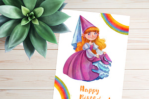 Blond Princess Fairytale Clipart