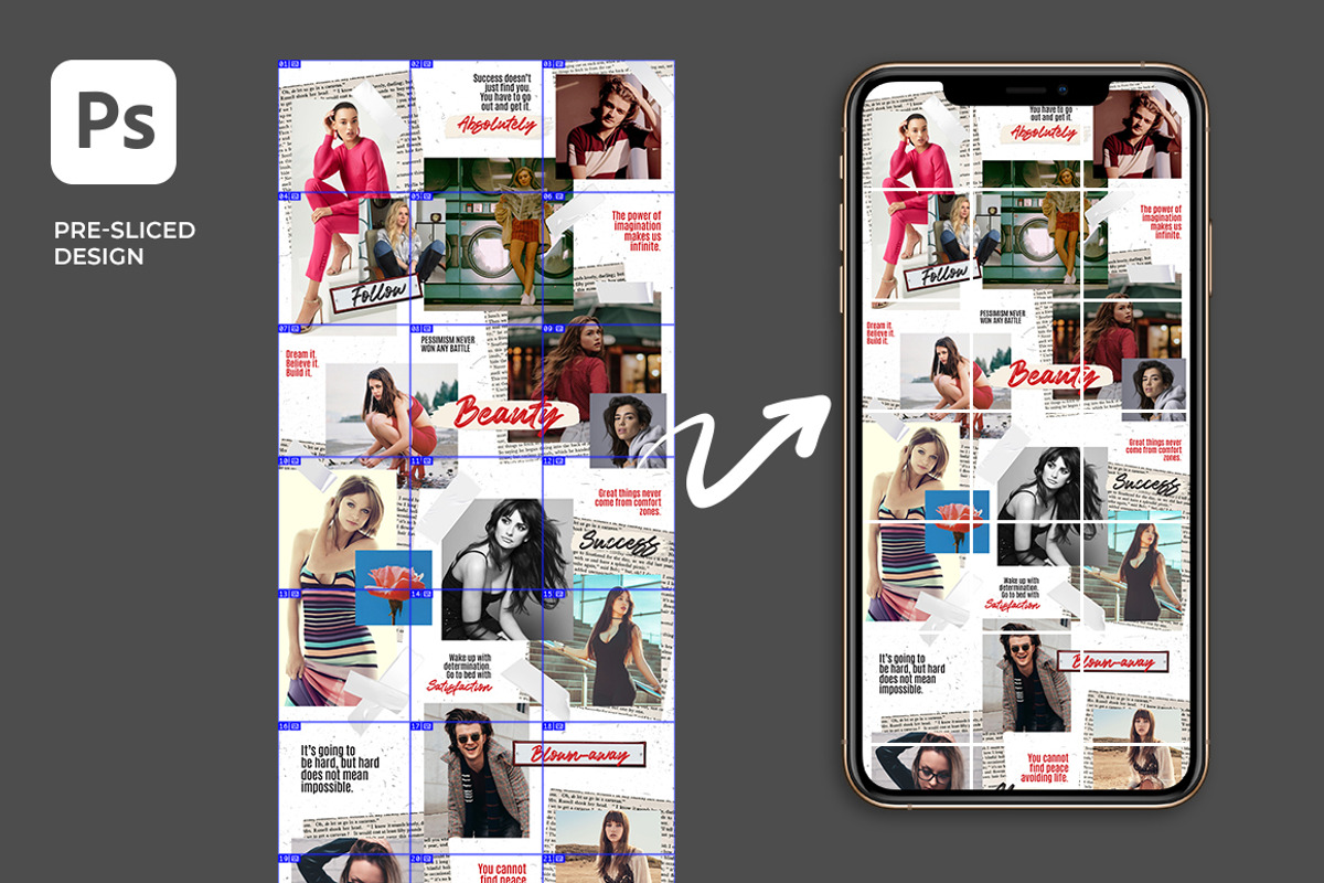 Paper - Instagram Puzzle Feed, a Social Media Template by Plan B (Photo 5 of 6)