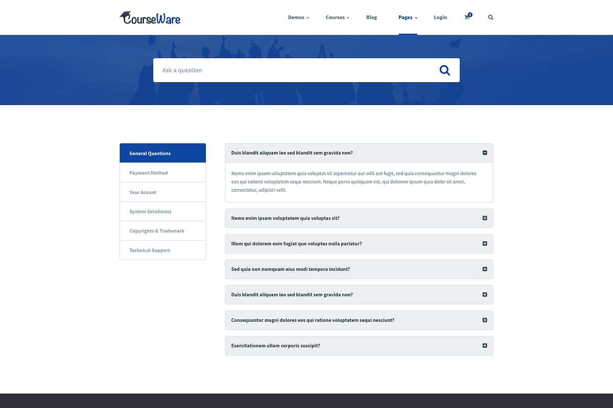 CourseWare - Learning PSD Template, a Landing Page Template by bigpsfan's SHOP (Photo 17 of 25)