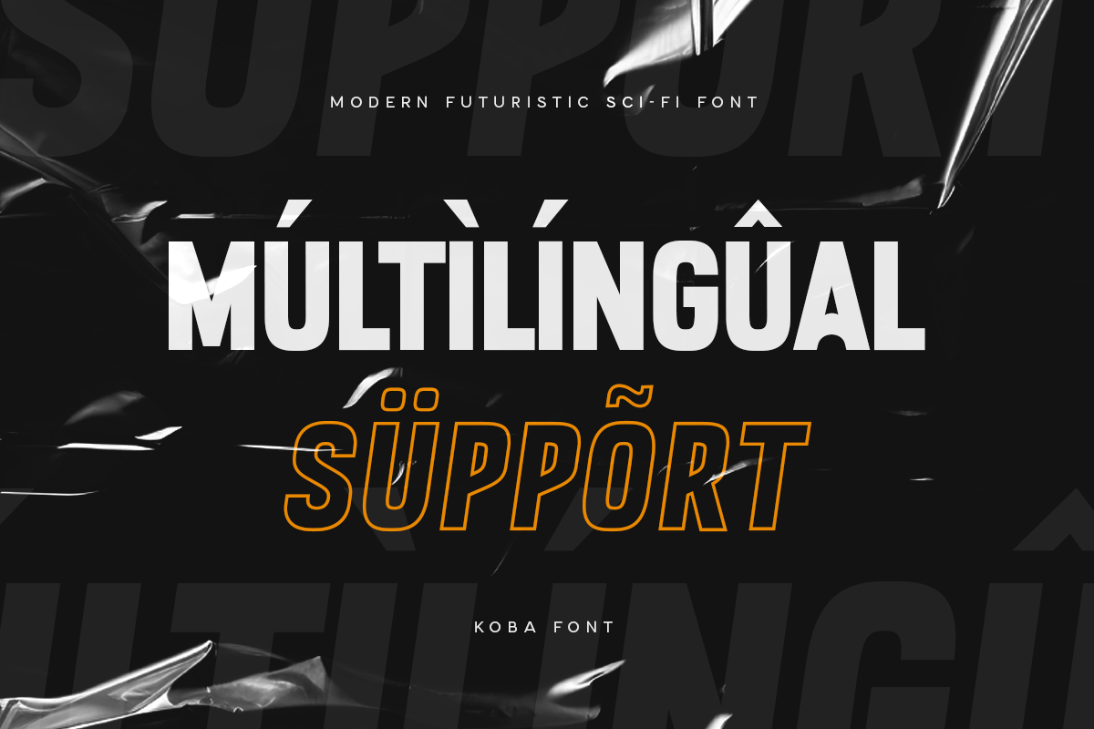 KOBA - Modern Brutalism Logo Font, a Sans Serif Font by Hamz Studio (Photo 6 of 12)