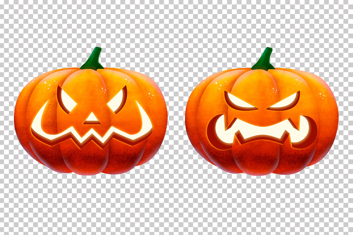 Halloween Pumpkins Clipart, a Decorative Illustration by doghead (Photo 5 of 6)