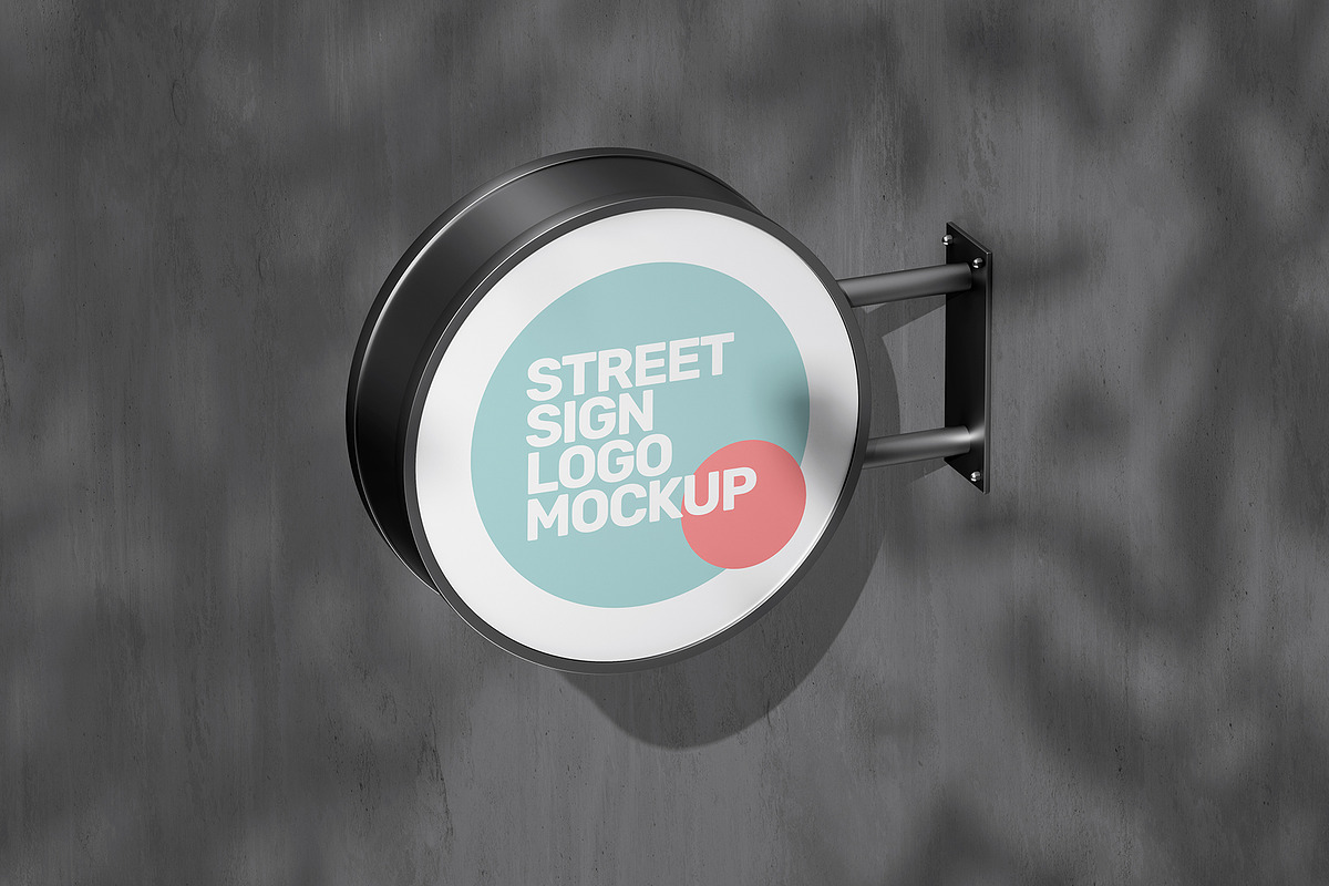 Street Sign Mockup (32 PSD Scenes), an Advertising Mockup by Traint (Photo 23 of 50)