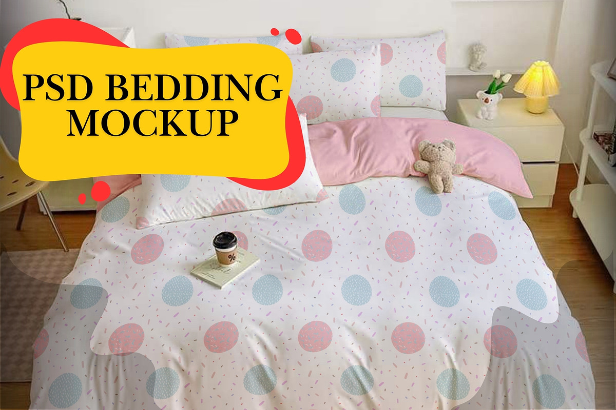 3D Bed Mockup PSD, an Advertising Mockup by Aban's World (Photo 3 of 3)