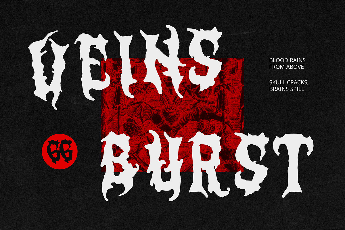 CS Whistle – Black Metal Font, a Blackletter Font by Craft Supply Co. (Photo 2 of 8)