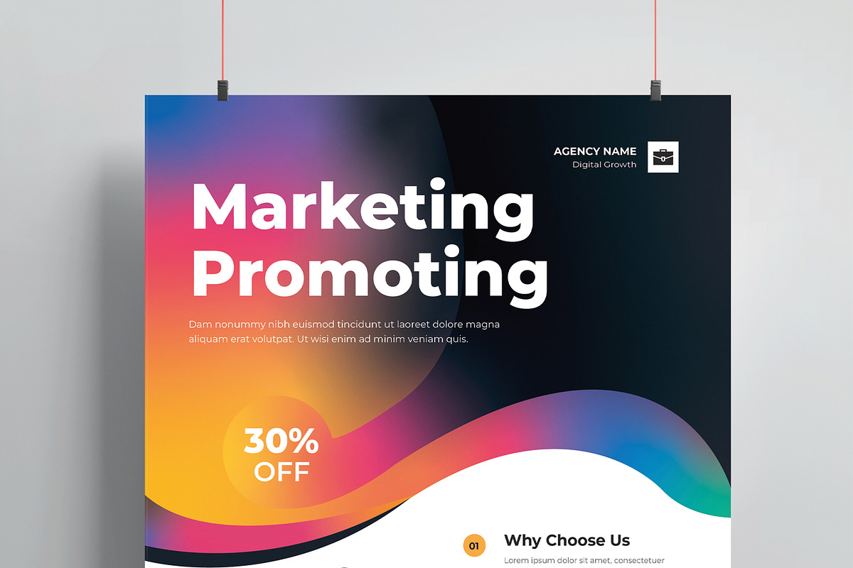 Corporate Flyer with Modern Style, a Flyer Template by MightyDesign (Photo 2 of 8)
