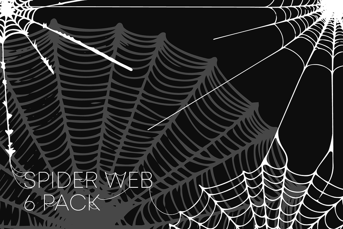 Spider Web 6 Pack, a Decorative Illustration by UoaHH (Photo 1 of 2)