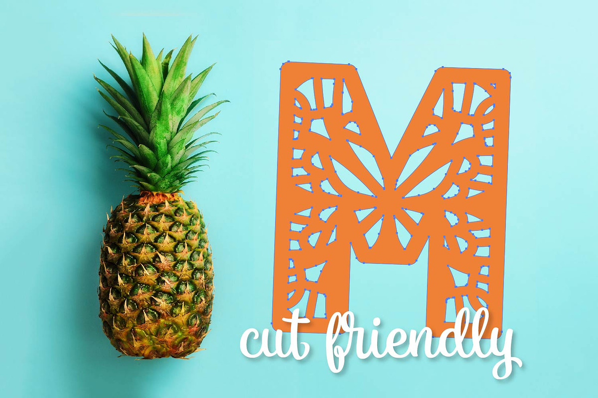 Mandala Font - Patterned preview 2