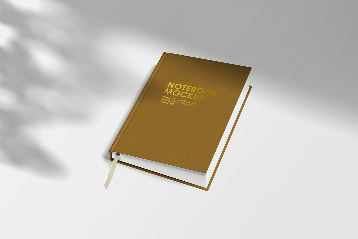 Notebook mockup, a Books & Magazine Mockup by graphiccrew (Photo 10 of 12)