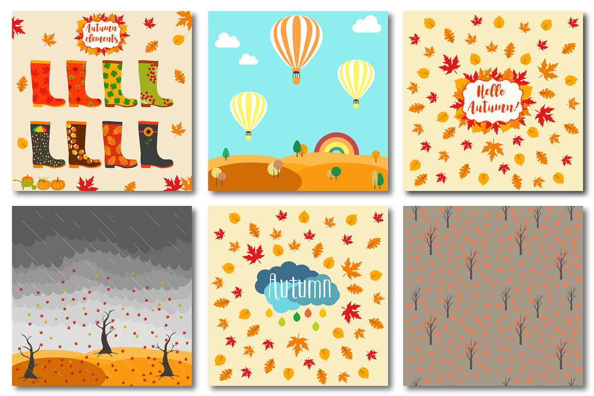 Big autumn set of patterns, a Pattern Graphic by Orangepencil (Photo 7 of 7)