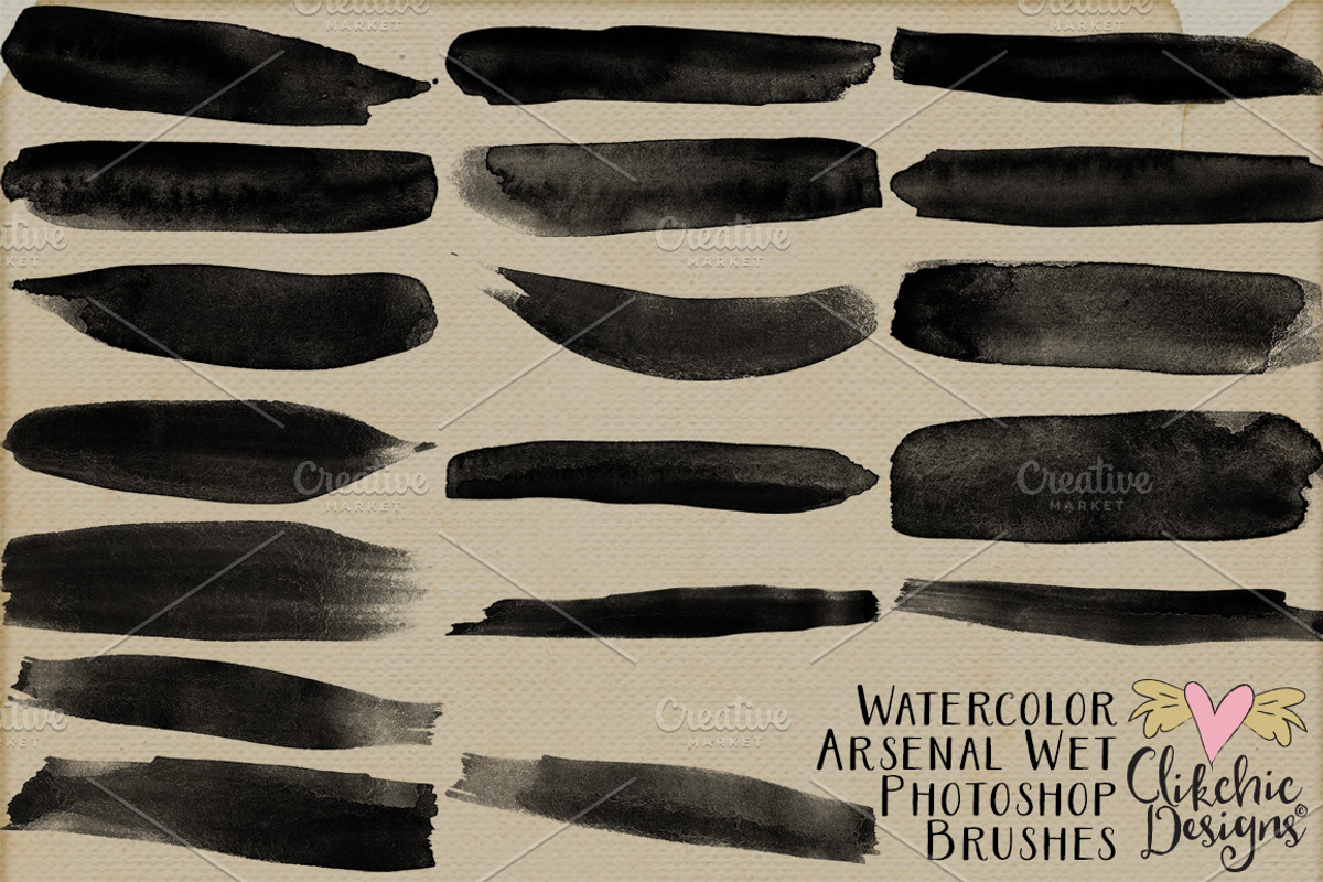 Watercolor Arsenal Wet Brushes preview 2