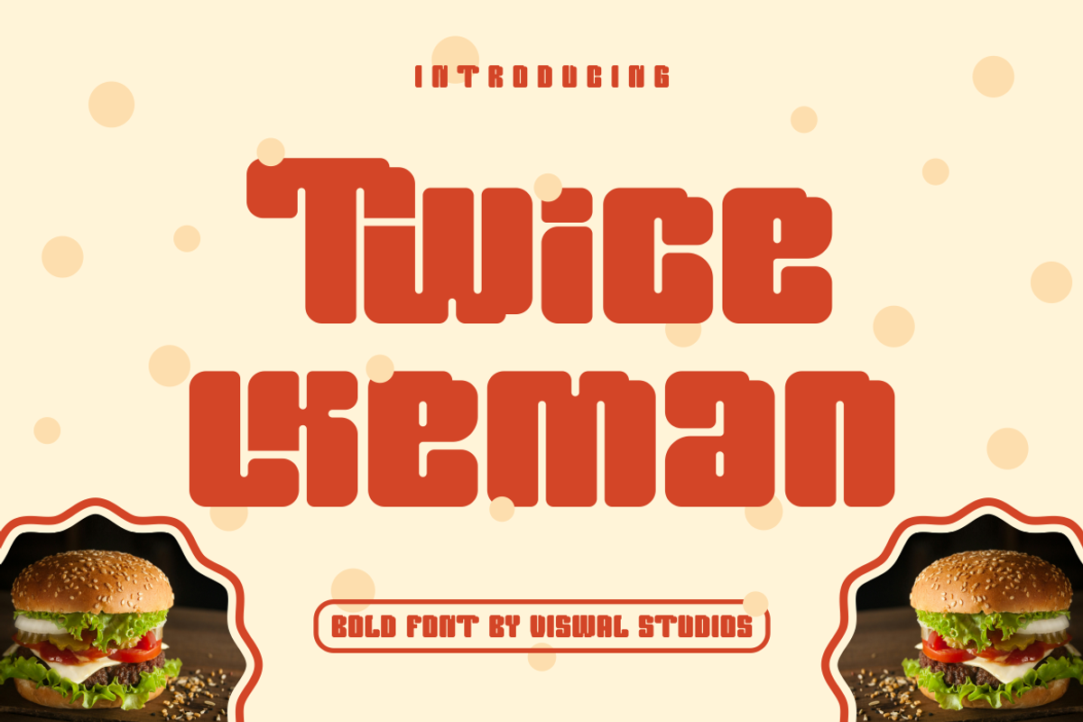 Twice Lkeman - Bold Font, a Sans Serif Font by Viswal Studio (Photo 1 of 7)