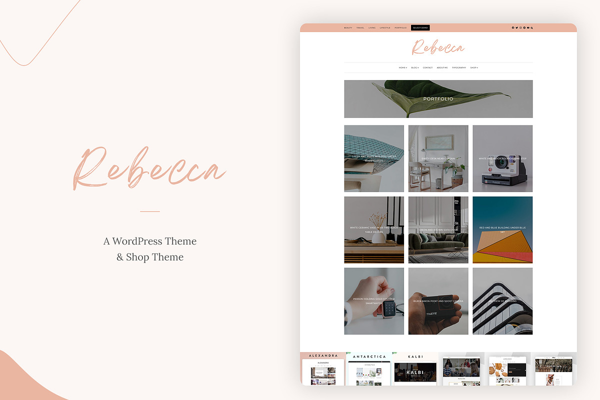 Rebecca WordPress Theme for Bloggers, a WordPress Template by AZ-Theme (Photo 6 of 8)