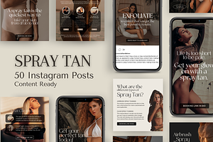 Spray Tanning Instagram Posts