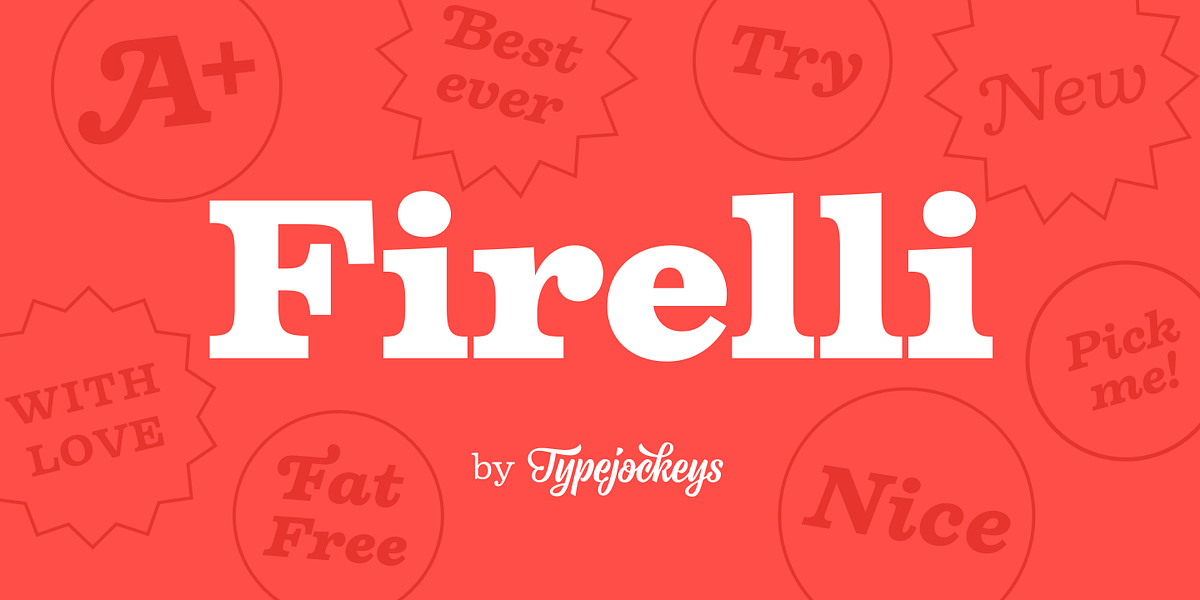 Firelli, a Serif Font by Typejockeys (Photo 1 of 6)
