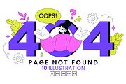 10 404 Error Vector Illustration, a Technology Illustration by denayunebgt (Thumbnail 1 of 4)