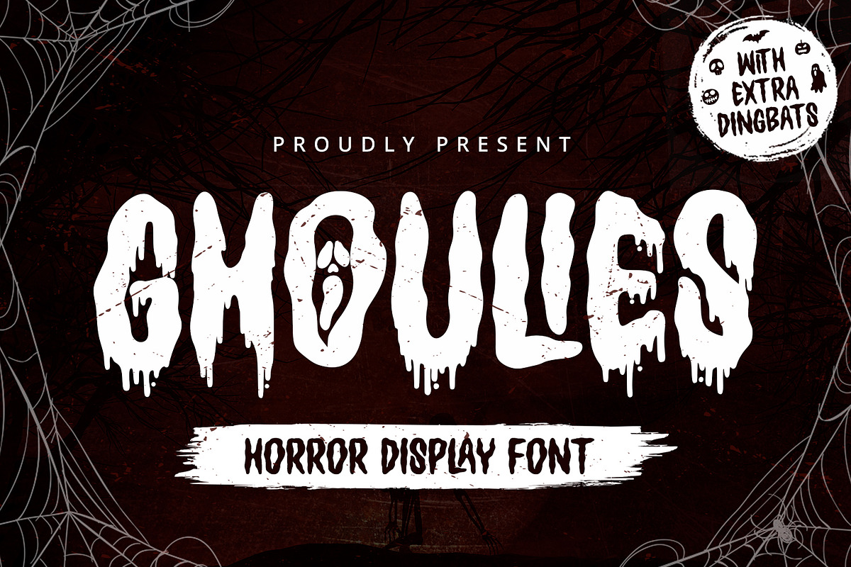 Ghoulies - Horror Display Font, a Sans Serif Font by Alpaprana (Photo 1 of 11)