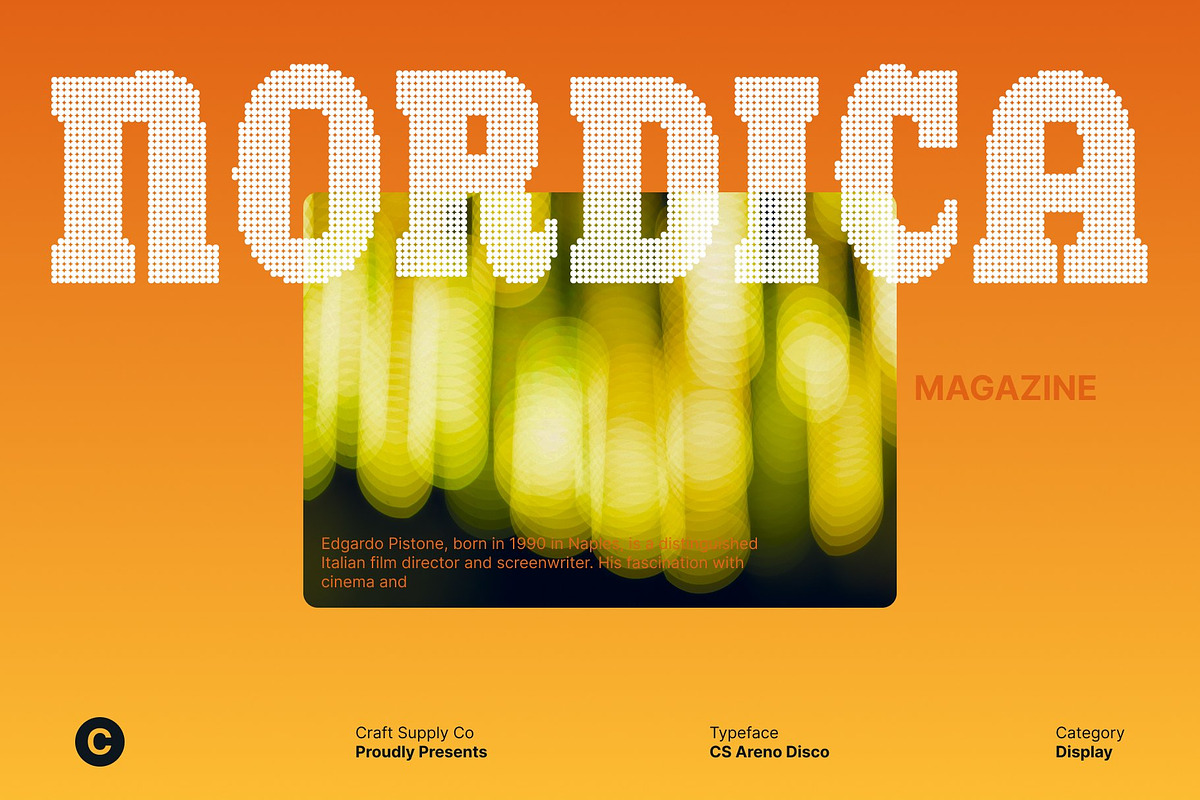 CS Areno Disco, a Slab Serif Font by Craft Supply Co. (Photo 5 of 8)