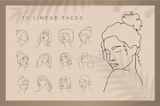 Abstract woman linear face, an Illustration by KeronnArt (Thumbnail 2 of 10)