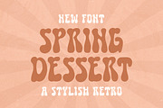 Spring Dessert - A Stylish Retro, a Font by Littlehand (Thumbnail 1 of 9)
