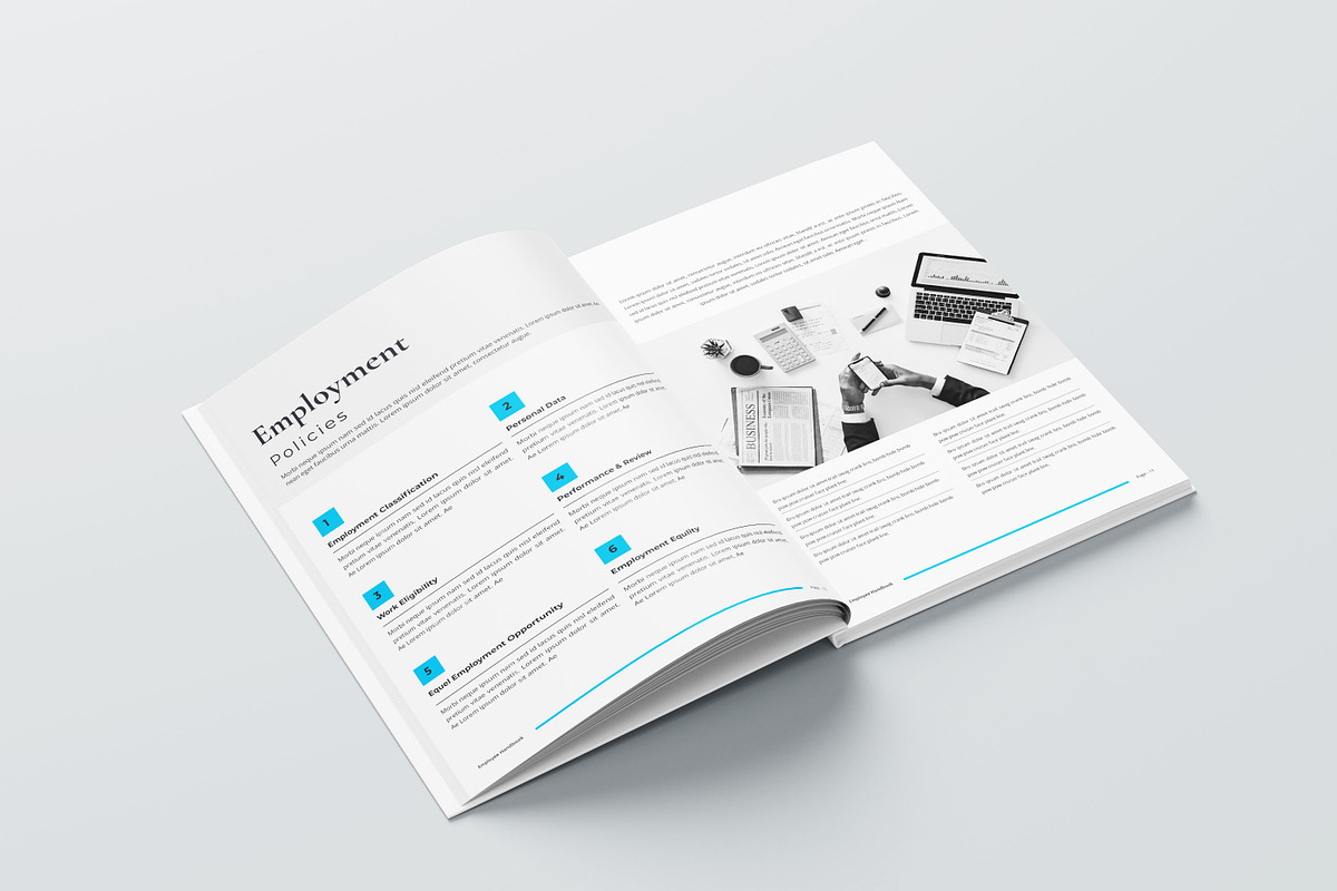 Employee Handbook Bundle | Word, IND, a Brochure Template by obayes (Photo 51 of 75)