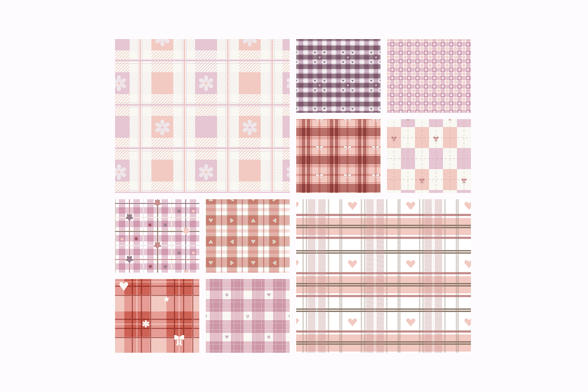 Cute Plaid Seamless Pattern, a Pattern Graphic by ItsReksita Pattern (Photo 2 of 13)