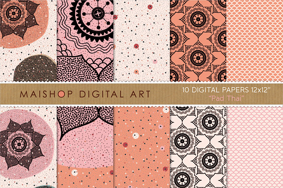 Digital Papers Pad Thai preview 4