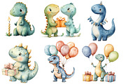 Birthday  Dinosaur Clipart, an Illustration by Designworld (Thumbnail 4 of 5)