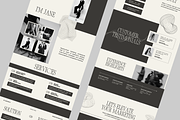 Portfolio Canva Website Template, a Landing Page Template by Anna Design Studio (Thumbnail 5 of 8)